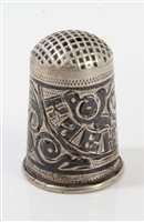 Lot 727 - Russian pre-revolutionary silver and niello...