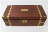 Lot 735 - Early 19th century mahogany and brass bound...