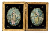 Lot 742 - Pair of George III hand-coloured engravings in...