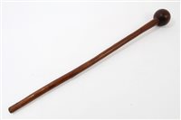 Lot 767 - Antique African tribal throwing stick with...