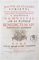 Lot 773 - Josephi Alexandri Furietti - Musivis,...