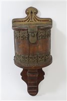 Lot 786 - Victorian mahogany and brass bound offertory...