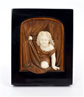 Lot 800 - 19th century German ivory and boxwood carving...