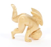 Lot 803 - 19th century Continental carved ivory figure...