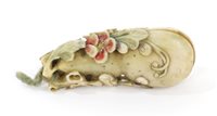 Lot 805 - 19th century Chinese carved and stained ivory...