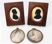 Lot 812 - English School, circa 1810, miniature...