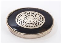 Lot 826 - Early 18th century tortoiseshell and silver...