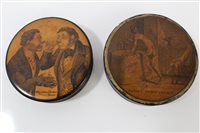 Lot 835 - Two 19th century Continental circular papier...