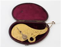 Lot 859 - Rare 19th century brass balance scale with...