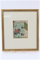 Lot 869 - 18th century Mughal School watercolour on...