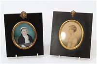 Lot 871 - English School, circa 1810, miniature...