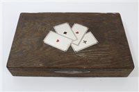 Lot 876 - Continental vintage limed wood games...
