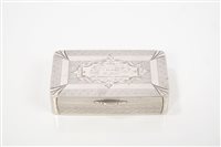 Lot 308 - Interesting 19th century American silver snuff...