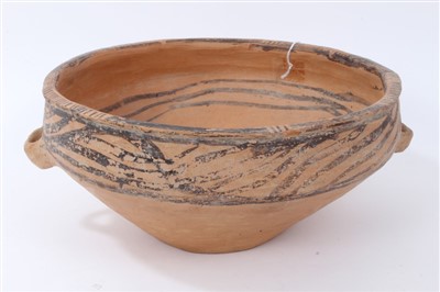 Lot 121 - Ancient Chinese redware pottery Neolithic bowl