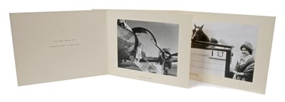 Lot 170 - HM Queen Elizabeth The Queen Mother signed Christmas cards