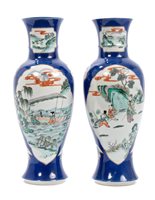 Lot 10 - Pair early 20th century Chinese export famille...