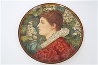 Lot 15 - Victorian Arts & Crafts Minton pottery charger...