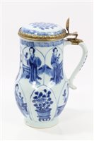 Lot 23 - Late 17th century Chinese Kangxi blue and...