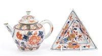 Lot 40 - Early 18th century Chinese Imari spoon tray of...