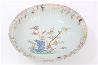 Lot 60 - Mid-18th century Chinese export fluted basin...