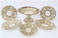 Lot 65 - Early 19th century English part dessert...