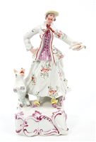 Lot 81 - 18th century Longton Hall figure of a...
