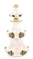 Lot 83 - 19th century German porcelain scent flask with...