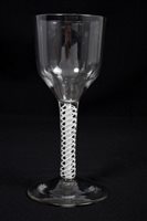 Lot 114 - Large mid-18th century Georgian wine goblet...