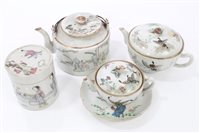 Lot 128 - Group of late 19th century Chinese ceramics -...