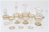 Lot 137 - Fine quality St. Louis cut glass part table...