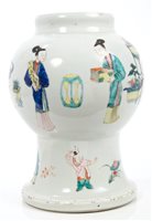 Lot 140 - 19th century Chinese famille verte vase of...