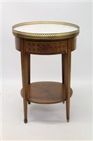 Lot 1311 - Good 19th century French circular mahogany and...