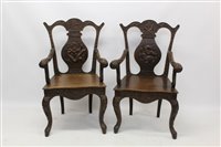 Lot 1324 - Pair of late 19th / early 20th century Chinese...