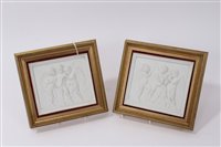 Lot 152 - Pair 19th century Royal Copenhagen bisque...