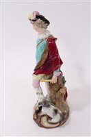 Lot 131 - 19th century Meissen figure of a gentleman...