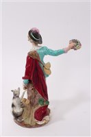 Lot 131 - 19th century Meissen figure of a gentleman...