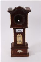 Lot 799 - 19th century primitive wood and bone inlaid...