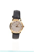 Lot 621 - 1950s gentlemen's gold (18ct) Omega Automatic...