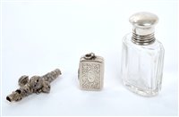 Lot 255 - George III silver vinaigrette of rectangular...