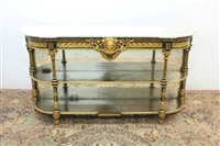 Lot 1301 - Good mid-19th century marble-topped ebonised...