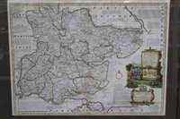 Lot 896 - Emanuel Bowen (1693-1767) hand coloured...