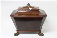 Lot 1297 - 19th century Continental figured mahogany wine...