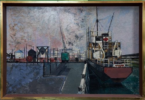 Lot 869 - Joyce Pallot (1912-2004) oil on board - Hythe...