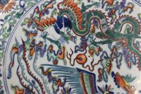 Lot 2 - Chinese Qing period Doucai charger, probably...