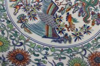 Lot 2 - Chinese Qing period Doucai charger, probably...