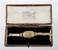 Lot 628 - 1920s ladies' gold (18ct) Rolex wristwatch...