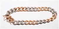 Lot 579 - Edwardian white and rose gold bracelet with...