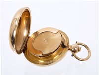 Lot 580 - Edwardian 18ct gold sovereign holder with...