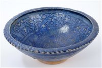 Lot 103 - 12th / 13th century Islamic Kashan cobalt-blue...