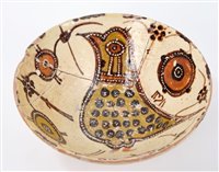 Lot 104 - 11th century Islamic Savi pottery bowl with...